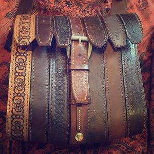 Unique purse made out of Leather Belts